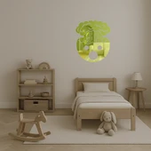 Patlayan Kafa Yüz İfadeli Dekoratif Altın Aynalı Tablo thumbnail 4