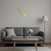 Minimalist Aşk Yazılı  Duvar Altın Aynalı Tablosu thumbnail 5