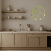 Basketbol Sanatı  Dekoratif Altın Aynalı Tablo thumbnail 4