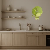 Sevimli Kükreyen Aslan Dekoratif Duvar Altın Aynalı Tablosu thumbnail 3