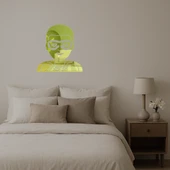 Süper Kahraman Erkek Emoji Dekoratif Altın Aynalı Tablo thumbnail 2