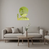 Bilim Kadını Emoji Dekoratif Altın Aynalı Tablo thumbnail 1