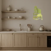 Öğrenci ve Kitaplar Temalı  Dekor Altın Aynalı Tablo thumbnail 3