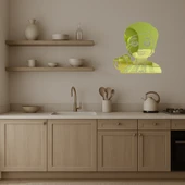 Yargıç Kadın Emoji Dekoratif Altın Aynalı Tablo thumbnail 3