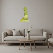 Diz Çöken Figür Dekoratif Altın Aynalı Tablo thumbnail 1