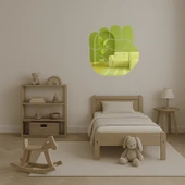 Yükselen Yumruk Motivasyonel Duvar Altın Aynalı Tablosu thumbnail 4