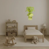 Üzeri Duygusal Kız Portresi Dekoratif Altın Aynalı Tablo thumbnail 4