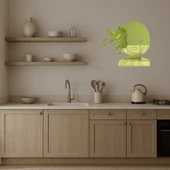 Saç Kesimi Yapan Kadın Emoji Altın Aynalı Tablosu thumbnail 2