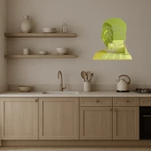 İç Mekan Dekoratif Facepalming Erkek Emoji Altın Aynalı Tablosu thumbnail 3