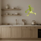 Top Sektiren Erkek Emoji Dekoratif Altın Aynalı Tablo thumbnail 4