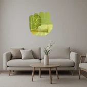 Yükselen Yumruk Motivasyonel Duvar Altın Aynalı Tablosu thumbnail 1