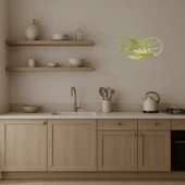 Alevli Basketbol  Dekoratif Altın Aynalı Tablo thumbnail 3