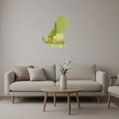 Diesel Adlı Köpek Dekoratif  Altın Aynalı Tablo thumbnail 1