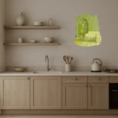 Üzeri Okul Çantası Temalı Dekoratif Altın Aynalı Tablo - 2