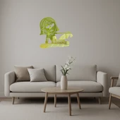 Tembel Kız Dekoratif Altın Aynalı Tablo thumbnail 1