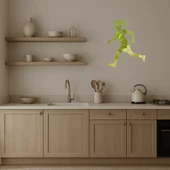 Koşan Kadın Dekoratif Altın Aynalı Tablo thumbnail 3