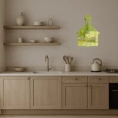 Soyut Ev ve Yapı Dekoratif Altın Aynalı Tablo thumbnail 4