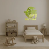 Büyücü Yaşlı Kadın Emoji Dekoratif Altın Aynalı Tablo thumbnail 2