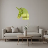 Unicorn Yüzü Dekoratif Altın Aynalı Tablo thumbnail 1