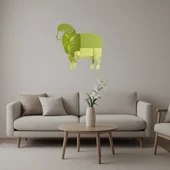 Sevimli Koyun Tasarımlı Dekoratif Duvar Altın Aynalı Tablosu thumbnail 1