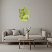 Prens Taçlı Emoji Dekoratif Altın Aynalı Tablo thumbnail 1