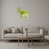 Keçi Tasarımlı Dekoratif Duvar Altın Aynalı Tablosu thumbnail 1