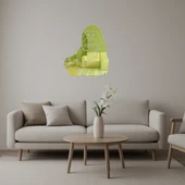 Orangutan Emoji  Dekoratif Altın Aynalı Tablo thumbnail 1