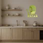 Ninja Adam Emoji Altın Aynalı Tablo thumbnail 3