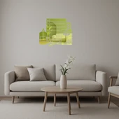 Renkli Kağıtlar ve Tutkal  Duvar Altın Aynalı Tablosu thumbnail 1