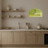 Yolda Otobüs Dekoratif Altın Aynalı Tablo thumbnail 3