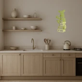 Kitap Okuyan Kız Dekoratif Altın Aynalı Tablo thumbnail 3