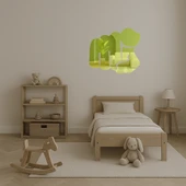 İşaret Parmağı Temalı Dekoratif Altın Aynalı Tablo thumbnail 5