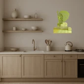 El Kaldıran Çocuk Emoji Altın Aynalı Tablo thumbnail 3