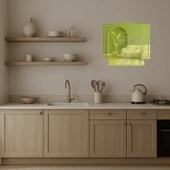 Öğretmen Kadın Emoji Dekoratif Altın Aynalı Tablo thumbnail 3