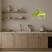 Masada Oturan Kız Dekoratif Altın Aynalı Tablo thumbnail 3