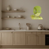 Yargıç Erkek Emoji Dekoratif Altın Aynalı Tablo thumbnail 3