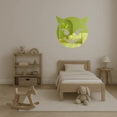 Şeytan Tüyü Gülüş Dekoratif Altın Aynalı Tablo -  3mm thumbnail 4