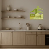 Sörf Yapan Emoji Dekoratif Altın Aynalı Tablo thumbnail 3