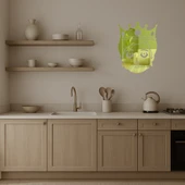 Taçlı Prenses Emoji Dekoratif Altın Aynalı Tablo thumbnail 3