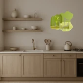 İşaret Parmağı Temalı Dekoratif Altın Aynalı Tablo thumbnail 4