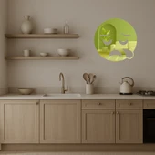 Şirin Uykucu Yüz İfade Altın Aynalı Tabloları - Dekor thumbnail 3