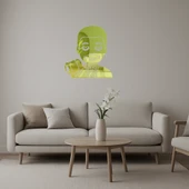 Yargıç Erkek Emoji Dekoratif Altın Aynalı Tablo thumbnail 1