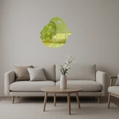 Hüzünlü Kız Portre Dekoratif Altın Aynalı Tablo thumbnail 1