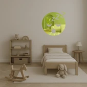 Uyuyan Surat Emoji Dekoratif Altın Aynalı Tablo thumbnail 2