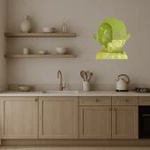 El Hareketli Kadın Emoji Altın Aynalı Tablosu thumbnail 2