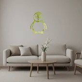 Sevimli Penguen Tasarımlı  Altın Aynalı Tablo thumbnail 1