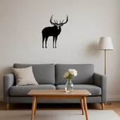 Geyik ve Orman Temalı Dekoratif Tablo thumbnail 4