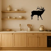 Minimalist Geyik Silueti Tablo thumbnail 2