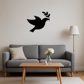 Barış Güvercini ve Zeytin Dalı Dekoratif Tablo thumbnail 4