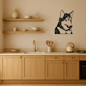 Husky Köpek Yüzü MDF Dekoratif Duvar Tablosu thumbnail 2